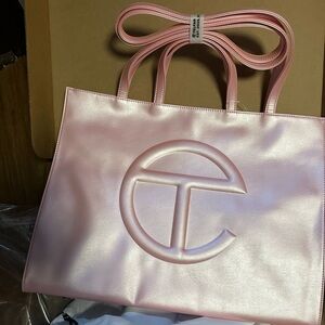 TELFAR LARGE BALLERINA PINK SHOPPING BAG NWT